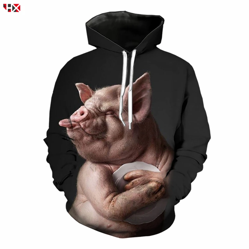 

Funny Wild Boar 3D Print T Shirt Men/Women Vest Animal Design Boar Sweatshirt Harajuku Streetwear Hoodies Tops Z437