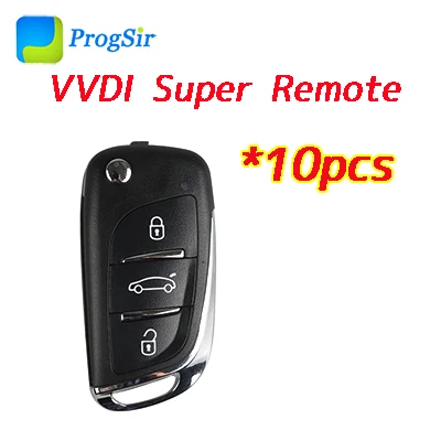 Супер дистанционный ключ Xhorse VVDI для управления DS с электронным чипом Super XT27 внутри может использоваться как супер чип ID XEDS01 - Цвет: 10pieces