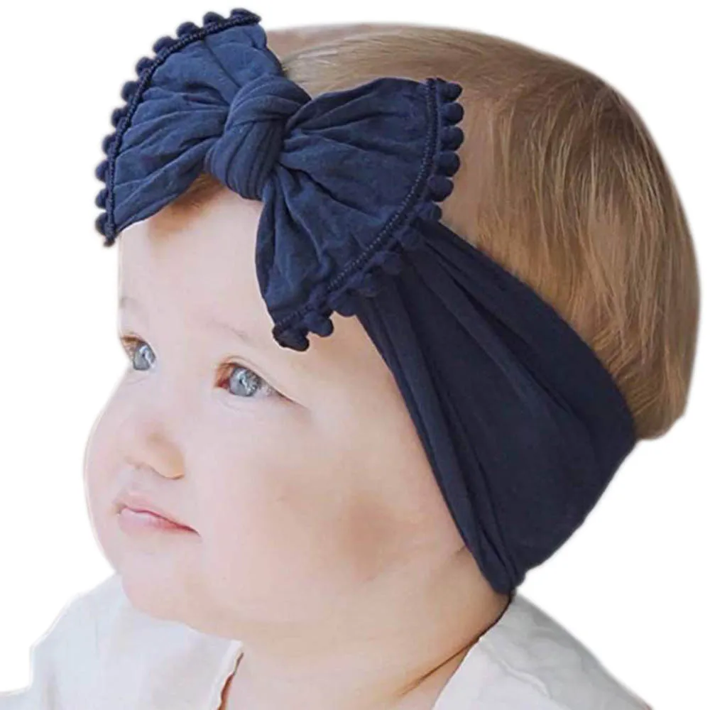 new baby headband Infant hair accessories Baby Toddler Infant Bowknot Headband Stretch Headwear Gift Toddlers headwrap