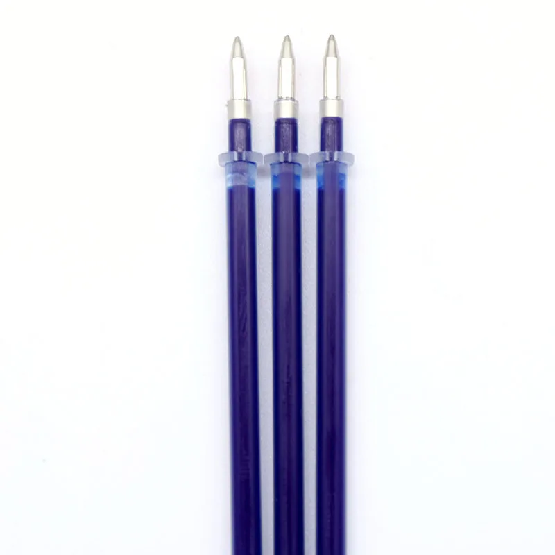 20 шт./компл. Заправка для гелевой ручки 0,5 мм черный синий красный чернила заправка школьные канцелярские принадлежности - Цвет графита: 20pcs blue