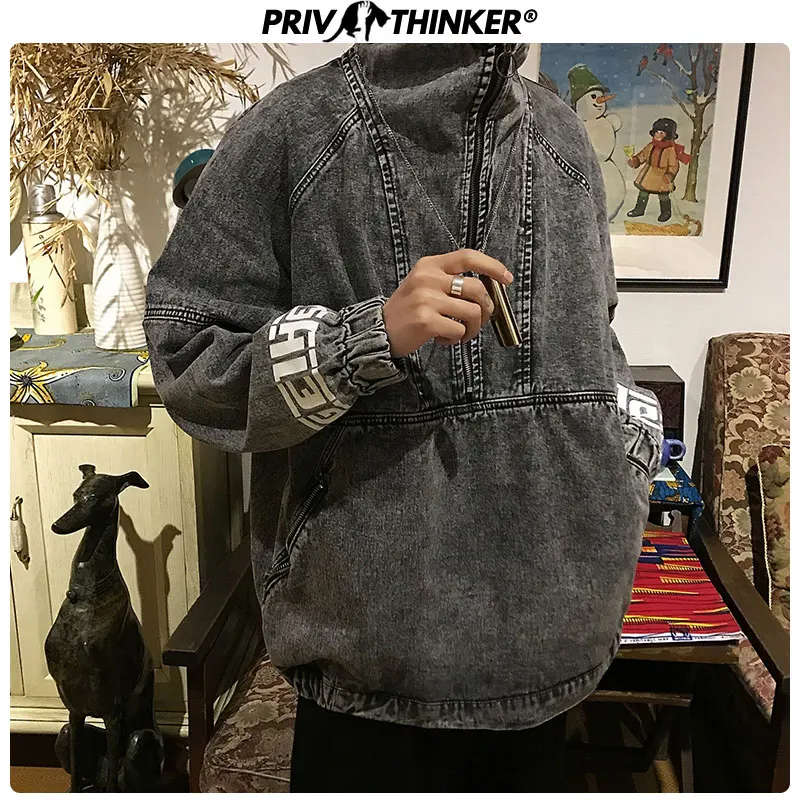 Privathinker осень 2019 женская джинсовая синяя верхняя одежда винтажное пальто уличная