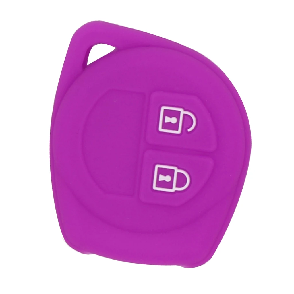 Silicone Protective Key Fob Case Cover Keyless Jacket Protector Holder Purple