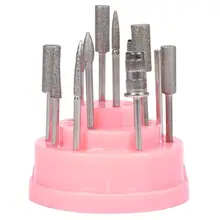 48 отверстий сверла для Ногтей Держатель подставка Органайзер контейнер для маникюрных принадлежностей Контейнер Чехол акриловый дизайн ногтей пустая коробка для хранения с крышкой