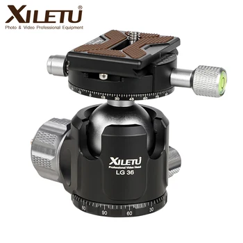 

XILETU LG36 Tripod Ball Head panoramic Video Stand Head low Center of Gravity Aluminum Tripod Ballhead Maximum Load Weight 15KG