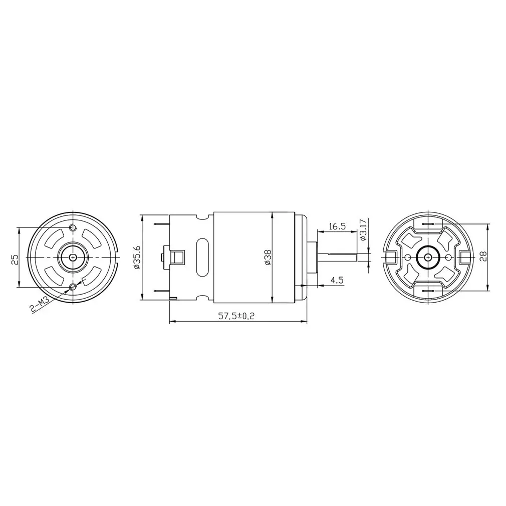 Новое обновление 550 35T 2-5S Матовый мотор части для 1/10 RC автомобиль Дрифт-тур внедорожный гусеничный Redcat HSP HPI Wltoys Kyosho TR