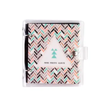 

Light and Shadow Series Loose-leaf PP photo Album Ticket Storage Postcard 3 Inch memory 64 Pockets for Fujifilm Instax Mini Film