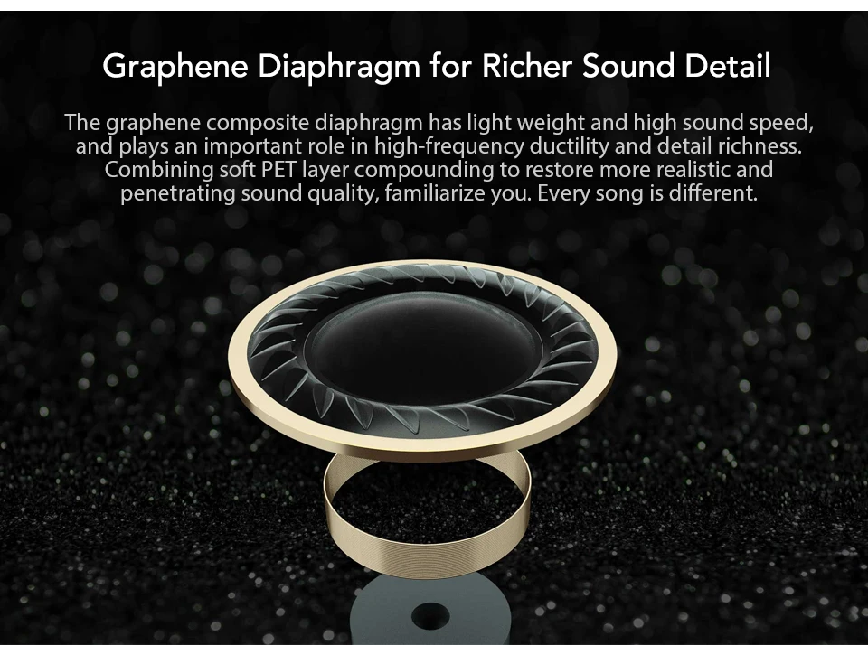 Original Xiaomi Hybrid Earphone 2 Graphene Earphone Balanced Armature Dynamic Driver Headphone With Mic Xiomi Xaomi (5)