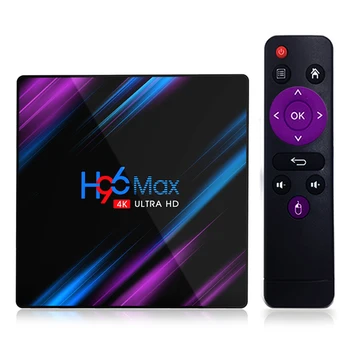 

H96 Max TV Box Android 10.0 RK3318 Quad-Core 2.4G/5G WiFi Bluetooth 4K WiFi Media Player H96 MAX Smart Set Top Box