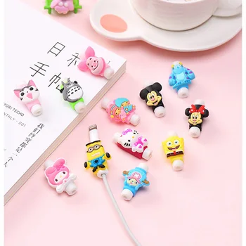 

Cartoon Cable Protector Data Line Cord Protector Protective Case Cable Winder Cover For iPhone USB Charging Cable