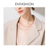 ENFASHION Boho Double Chain Choker Necklace Women Gold Color Stainless Steel Holiday Necklaces Femme Fashion Jewelry P193030 ► Photo 3/6