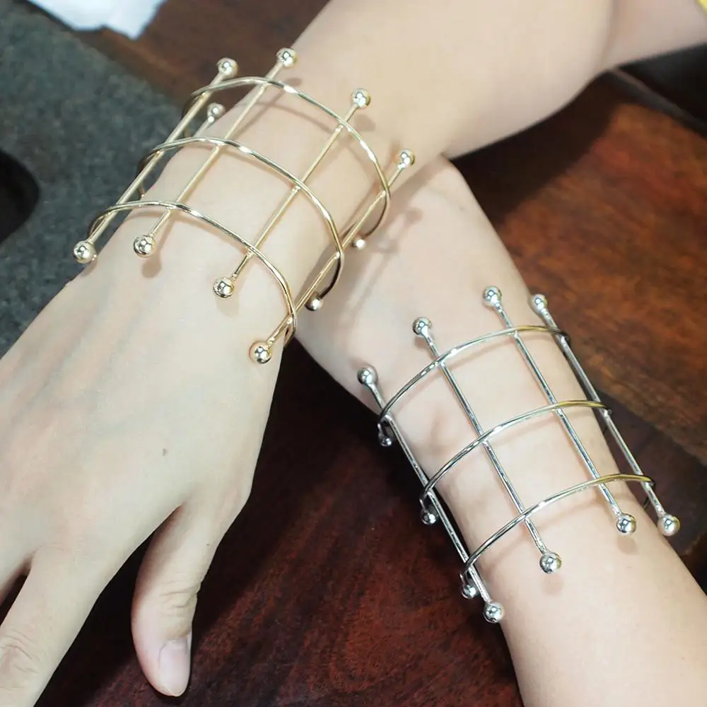 Манжета манжета MANILAI из сплава для женщин металлические геометрические браслеты