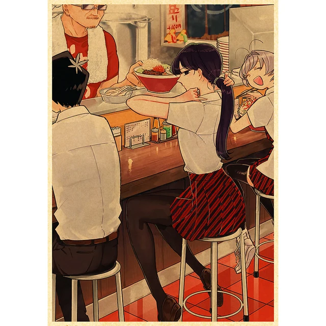 Komyushou Desu Posters Anime Komi Cant Communicate Poster Kraft Paper Vintage Home Room Art Wall Stickers 39