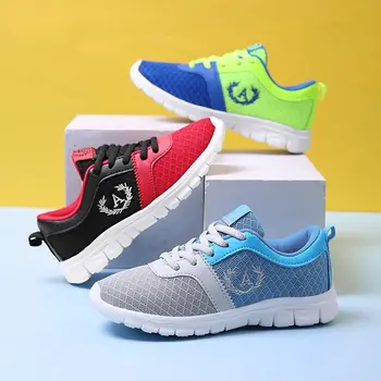 

Hot new children fashion mesh casual sports shoes lightweight feather flat bottom primary secondary school students runnin shoes