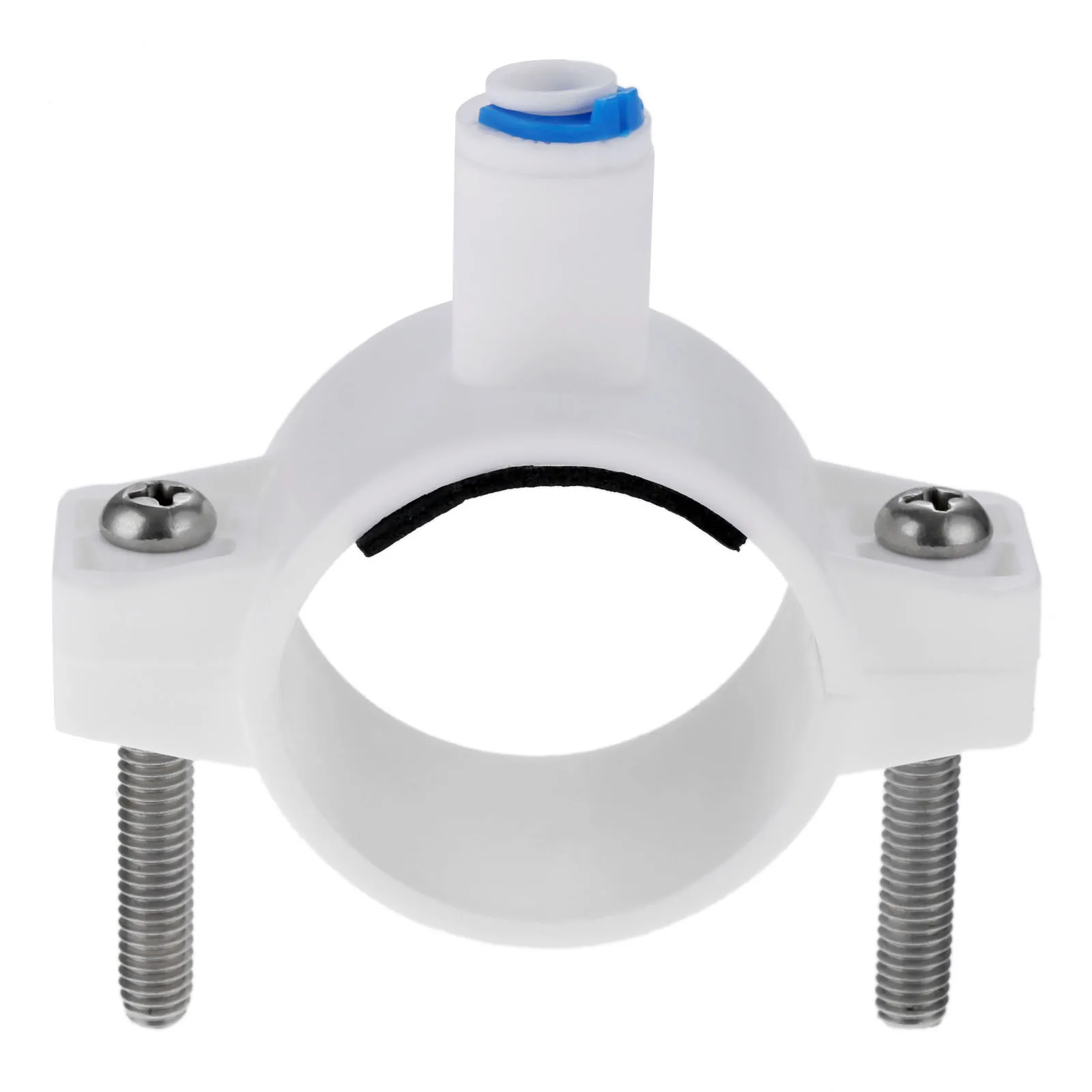 

RO Water 40mm Drain Waste Water Pipe Clamp Saddle Valve Clips 1/4" OD Hose Quick Connection Reverse Osmosis Aquarium System