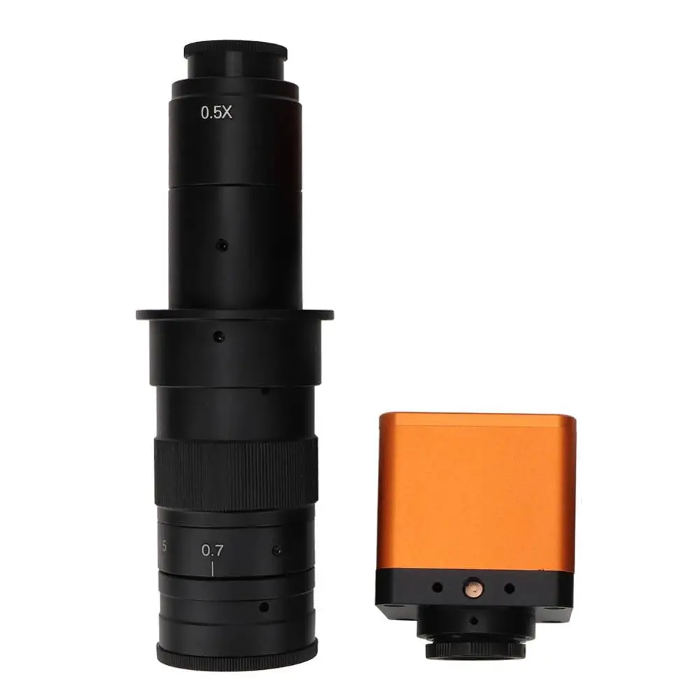 34mp HDMI Industrial Microscope Camera USB Digital Microscope With 180x Lens 100-240V Camera with HDMI USB2.0 Two Output