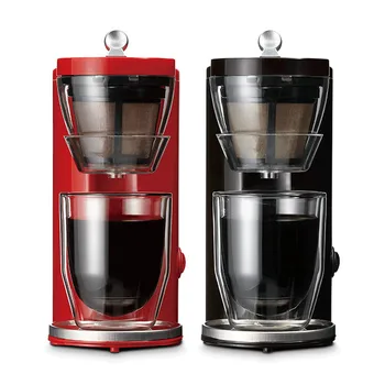 

220V 350w Mini Drip coffee machine coffee maker Tritan material with filter Explosion-proof glass 21x16.5x9cm