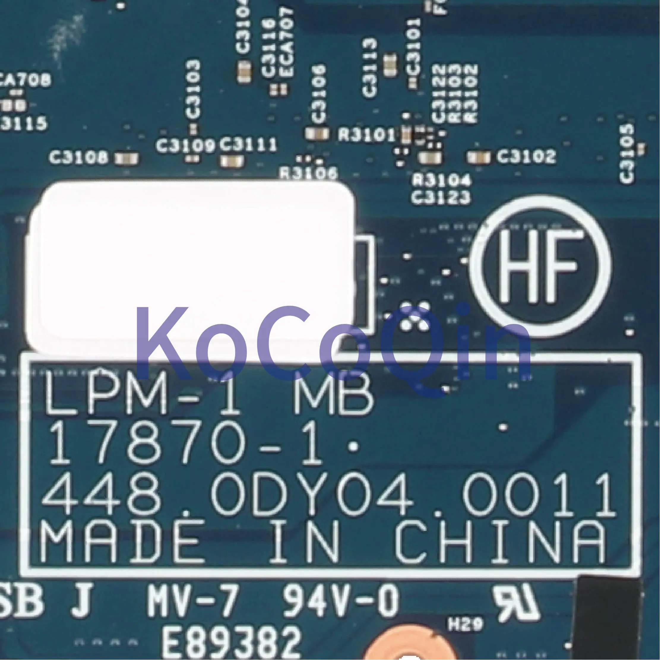 Greatest KoCoQin Laptop motherboard For LENOVO Thinkpad X1 SR3YY I7-8750H Mainboard 01YU947 17870-1 448.0DY0