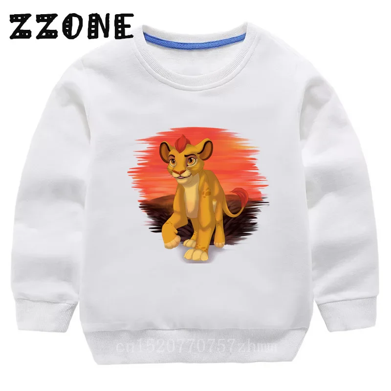 kids' yellowstone t shirts Children's Hoodies Kids Cute Simba Cartoon Lion King Print Sweatshirts Baby Pullover Tops Girls Boys Autumn Clothes,KYT5315 children's anime hoodie