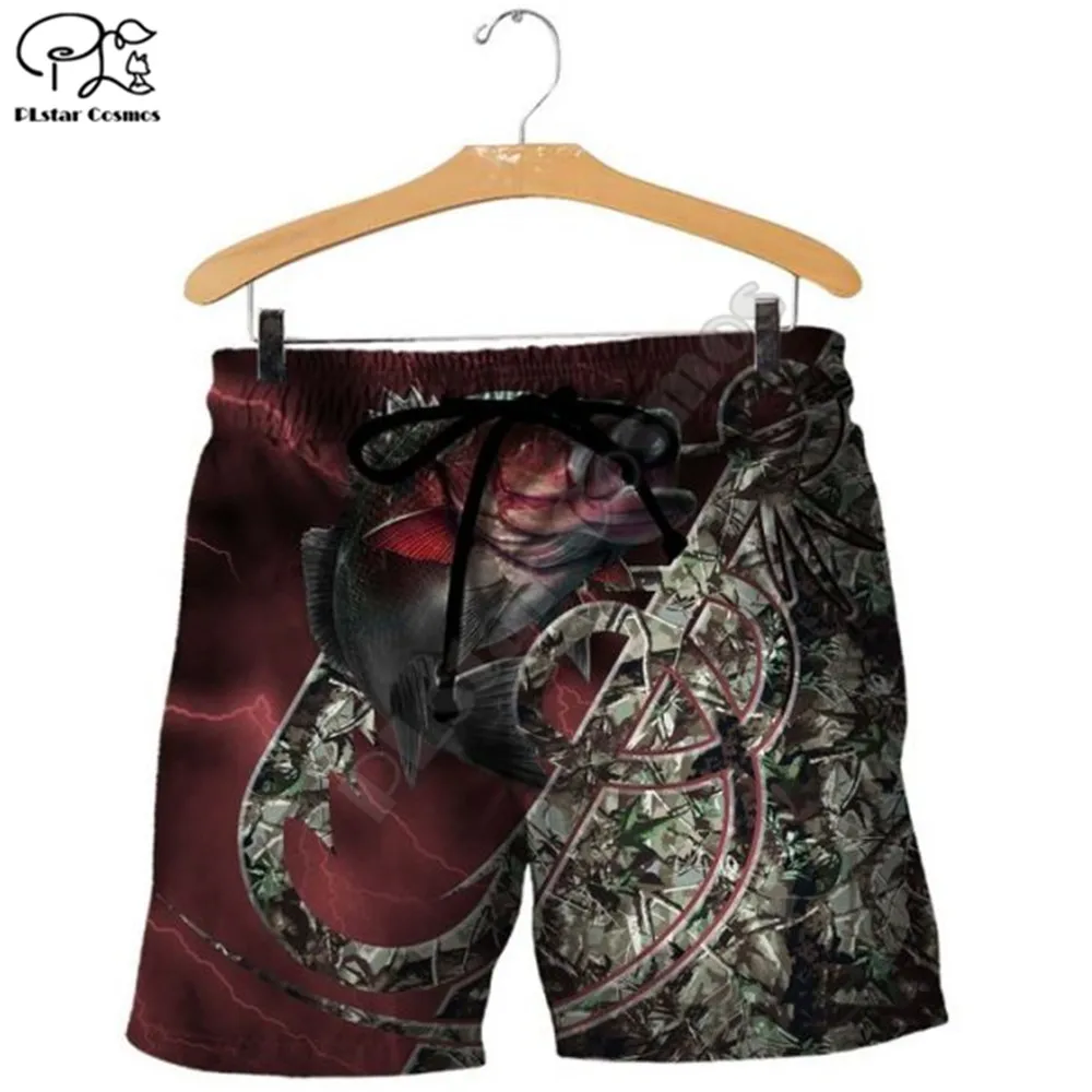 

PLstar Cosmos Anime fishing Men for women Shorts Summer Comfortable Casual Shorts Harajuku 3D Printed Beach shorts