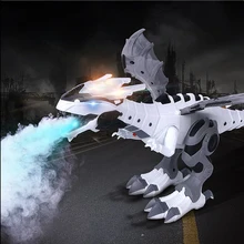 Universal Machine Electric Dinosaur toy Kids large Walking Spray Dinosaur Robot With Light Sound Mechanical Pterosaurs Dinosaur