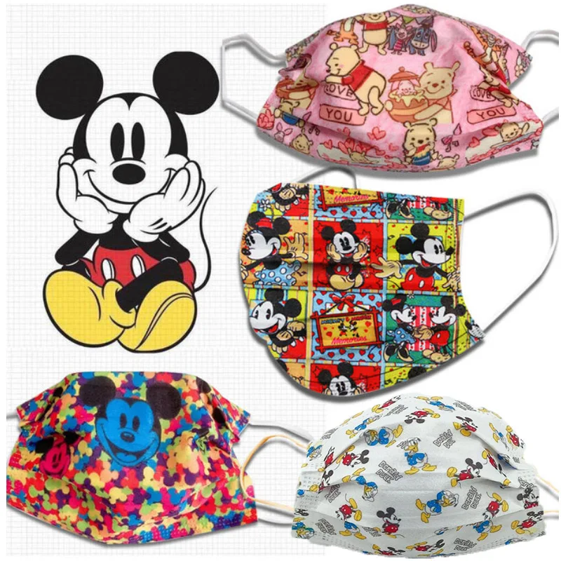 20/50/100 шт Disney Микки маски мышей для взрослых с Винни-пухом м/ф Винни-Пуха и