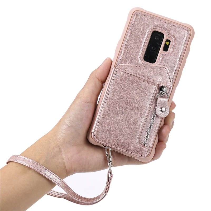 S9 Plus 防摔拉链双扣皮套 (6)