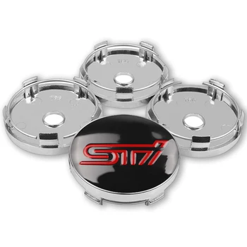 

4pcs 56mm 60mm STI Wheel Center Hub Caps Car Emblem Badge Logo Wheel Center Cap for SUBARU LEGACY Forester Outback Rally WRX WRC