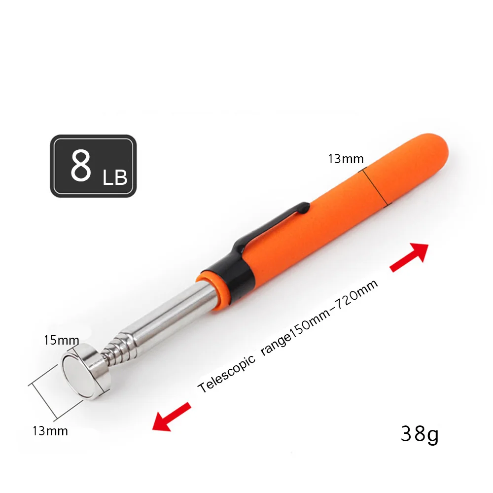 8 фунтов гибкий сверхмощный Магнитный телескопический магнитный держатель, инструмент для захвата 510 мм, Удлиняемая ручка C1348 d