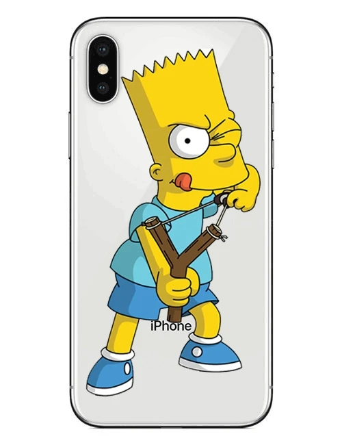 Чехол с мультяшными симпсонами для iPhone 7 8 Plus 6 6S чехол телефона рисунком X XS MAX XR 5