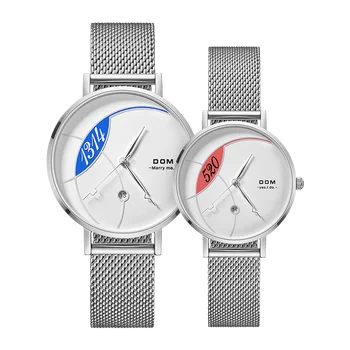 

DOM Watch Women Top Brand Luxury Quartz watch Casual quartz-watch leather Mesh strap ultra thin clock Relog G-1305/1304