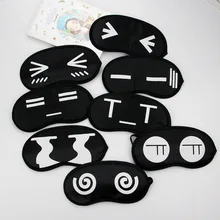 P477 супер Смешное выражение горячей и холодной двойного назначения глаз патч льда сжатия Сна Тени для век мультфильм Чистый хлопок пары глаз Patc