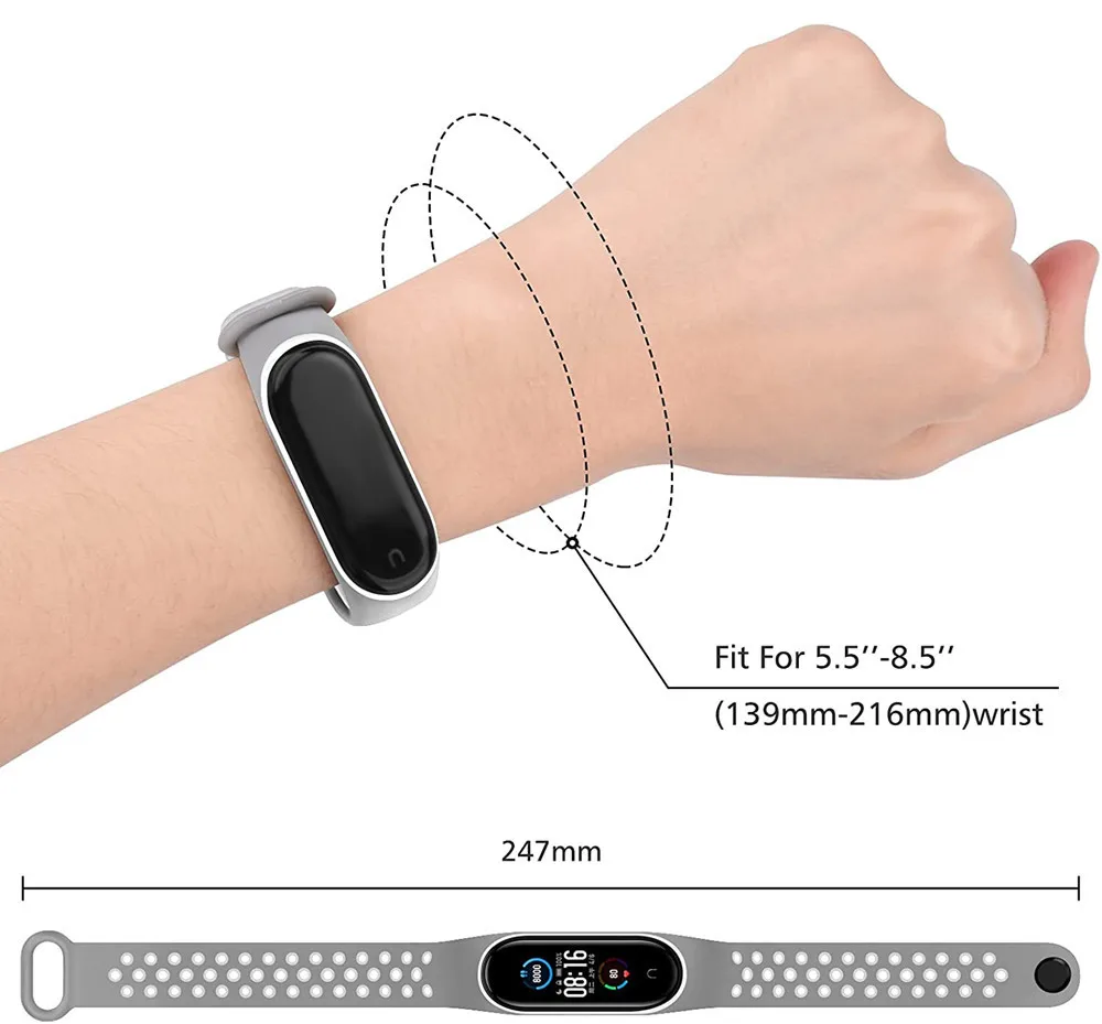 For Mi Band 6 5 4 strap sport Silicone watch wrist Bracelet miband 6 5 accessories bracelet smart strap for Xiaomi mi band 3 4 5