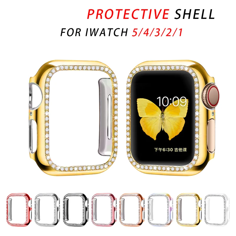 

Diamond Bumper Protective Case for Apple Watch Cover Series 5 4 3 2 38MM 42MM Cases For Iwatch 5 4 40mm 44mm watch accessories