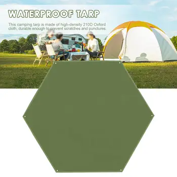 Outdoor Waterproof Tent Floor Tarp Picnic Mat light Pocket Tent Portable Hexagonal Mat Moisture-proof Mat For Camping Tools