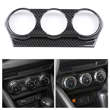 

Carbon Fiber Interior Air Condition Outlet Panel Cover Trim for Mazda CX-3 CX3 2015-18
