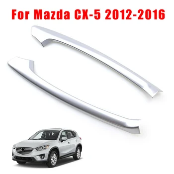 

Waterproof Matte Silver Chrome-plated ABS Plastic Interior Door Rear Armrest Cover Trim Strip For Mazda CX-5 CX5 2013-2016