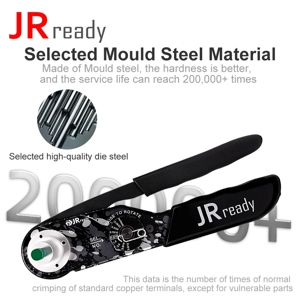 JRready 신제품 NEW-DT2 도이치 와이어 크림퍼, DT DTM DTP 시리즈 커넥터와 함께 작동하는 12 16 20  터미널 12-22AWG
