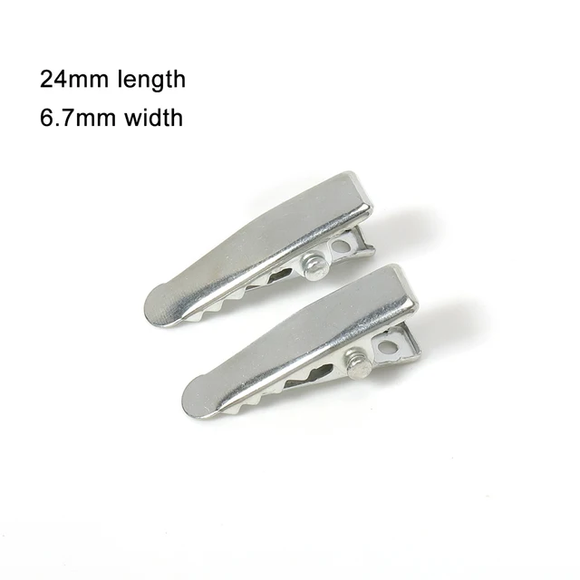 50/20pcs Metal Hair Alligator Clips 30mm/40mm/45mm/55mm/65mm/75mm/100mm Findings For DIY Jewelry Hair Style Tools Accessories 24mm