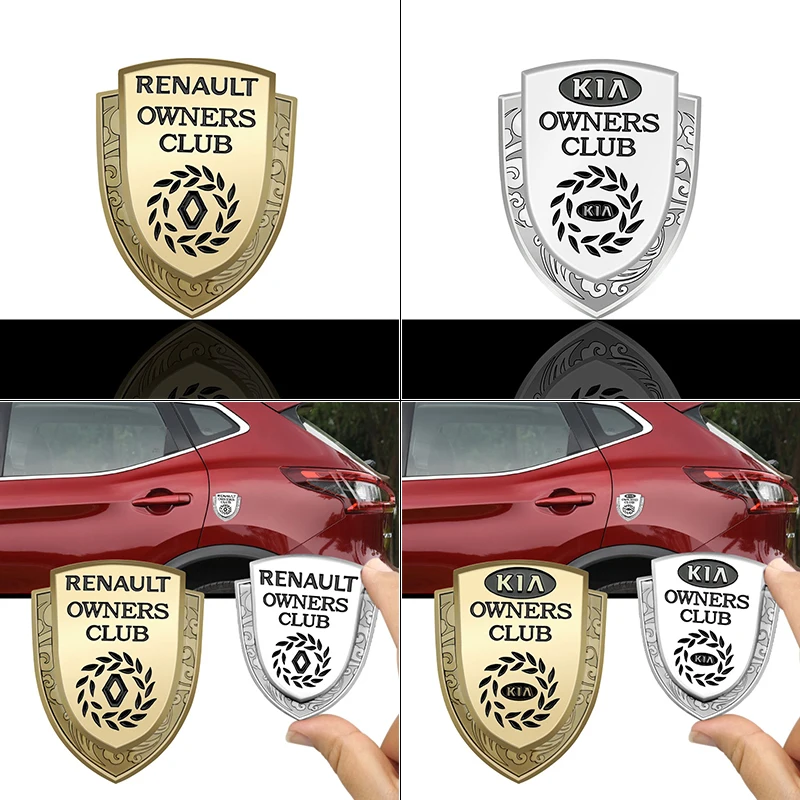 

1pcs Car 3D Metal Stickers for Audis A4 B8 A3 8P B6 A6 C7 C6 B7 8V Q5 Q7 C5 A5 B5 A7 A1 B9 Q3 8I VWs BMWs Mercedess Benzs Logo