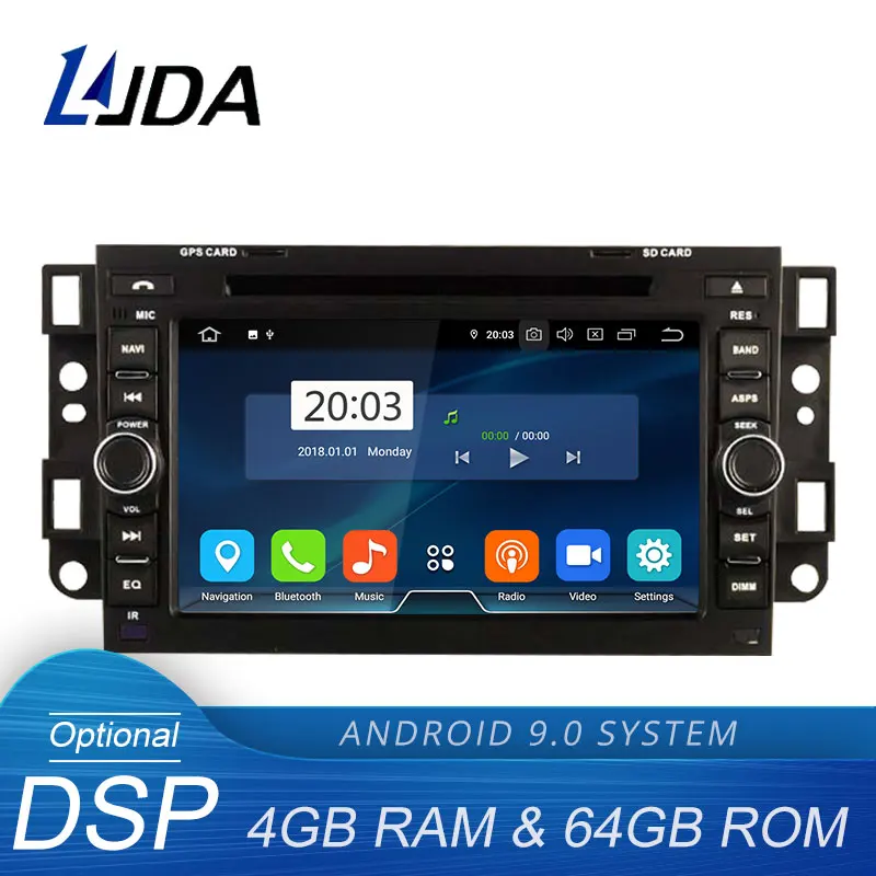 LJDA Android 9,0 автомобильный dvd-плеер для Chevrolet Aveo Epica Captiva Spark Optra Tosca Kalos Мультимедиа gps стерео 2 Din радио DSP