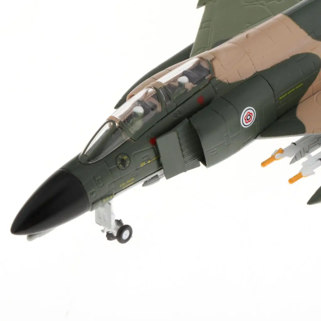 American F-4 Fighter Phantom Ⅱ Aircraft Plane model 1/100 Scale Diecast Alloy Airplane Model Desk Decor Collections