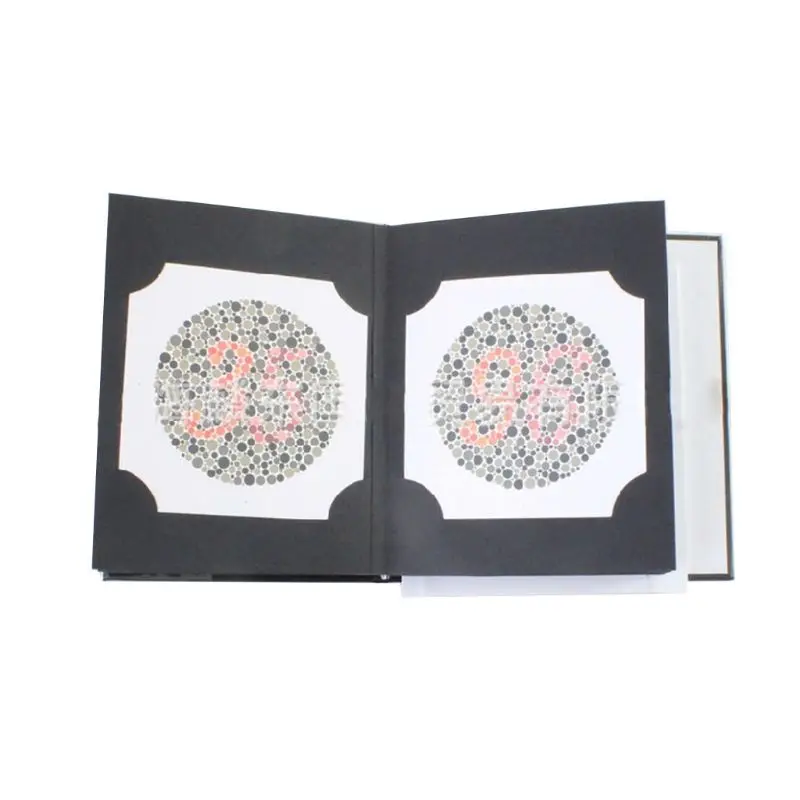 Ishihara книга 38 пластин оптометрия цветовое видение Тестовая таблица для цветового дефекта M89A
