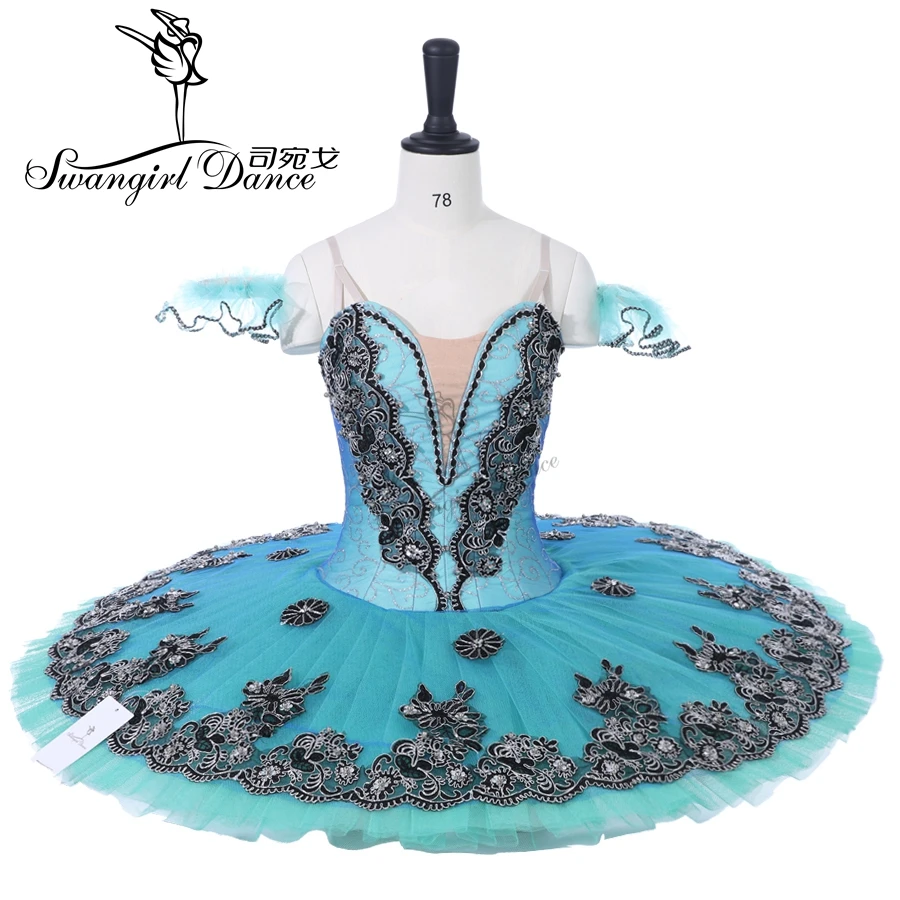 free shipping Adult green classical ballet tutu for competition