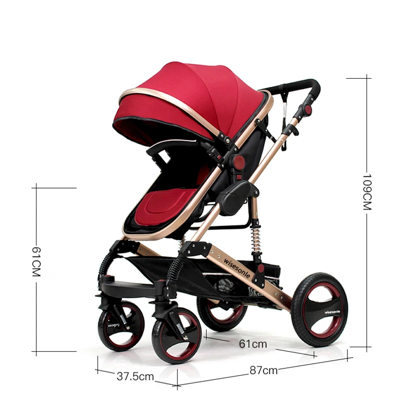 Детская коляска 2 в 1, коляска для отдыха или увлажнения, складной светильник, двусторонняя детская многофункциональная коляска для новорожденных