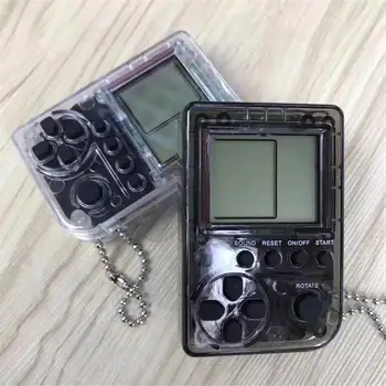 

2020 Mini Console Game Machine Children'S Handheld Nostalgic Mini Game Console With Keychain Tetris Video Game Kids Gifts