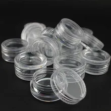 100 шт Портативные мини пластиковые пустые бутылки для крема банки для дизайна ногтей тени для век макияж Чехол крем для лица бальзам для губ контейнерный горшок