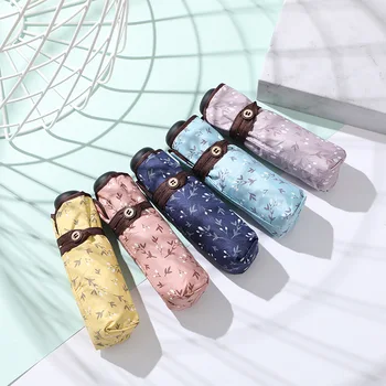 

Floral Korean Hipster Umbrella Ultralight Umbrella UV Protection Creative CartoonUmbrella Cute Wind Unicorn Cartoon Umbrella