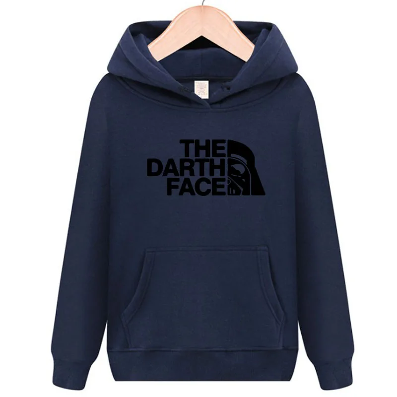 Navy blue Звездные войны, Дарт, худи, толстовка, мужская,, новинка, весна, осень, с капюшоном, лица нет, уличная одежда, Homme, черная, серая, толстовка - Цвет: Navy blue