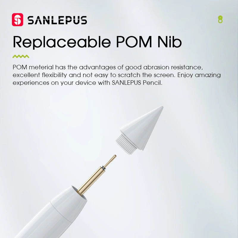 Ручка сенсорная SANLEPUS для Apple Pencil 2 iPad Pro 11 12 9 2020 2018 2019 6th 7th mini 5 Air 3 с блокировкой