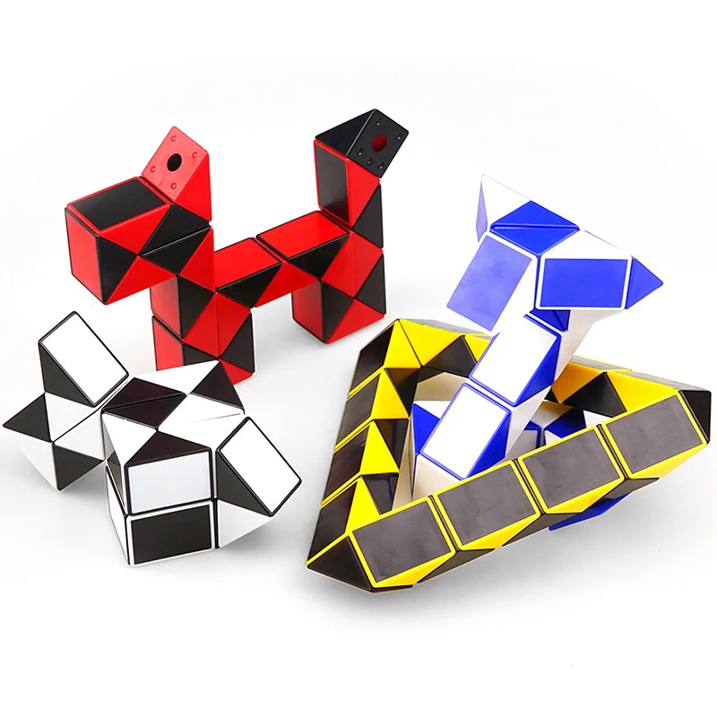 

ShengShou 24 blocks Magic Ruler Snake Fidge Cube Speed Variety DIY Elastic changed Twist Transformable Puzzle Toy for Children
